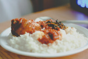 White Rice with Stew